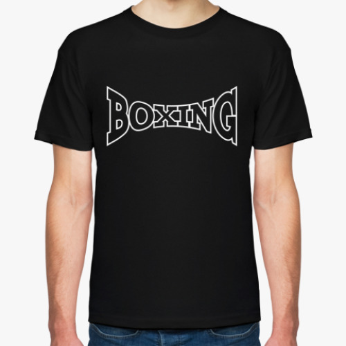 Футболка с принтом boxing