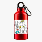 Металлическая бутылка 400 мл UV-DTF