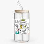 Банка с бамбуковой крышкой