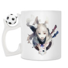 Кружка с футбольным мячиком