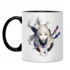 Кружка двухцветная