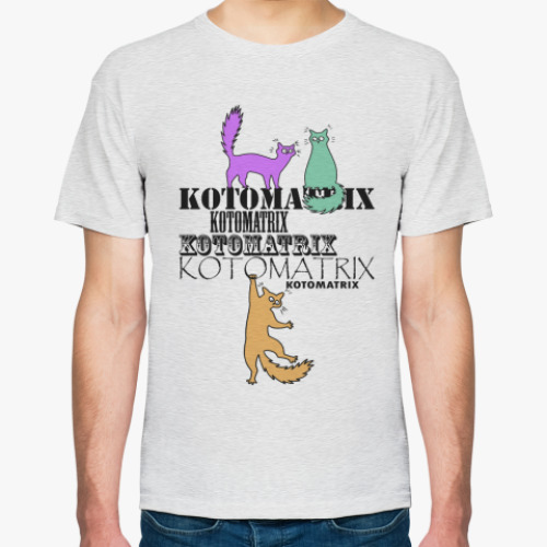 Футболка с принтом Коты