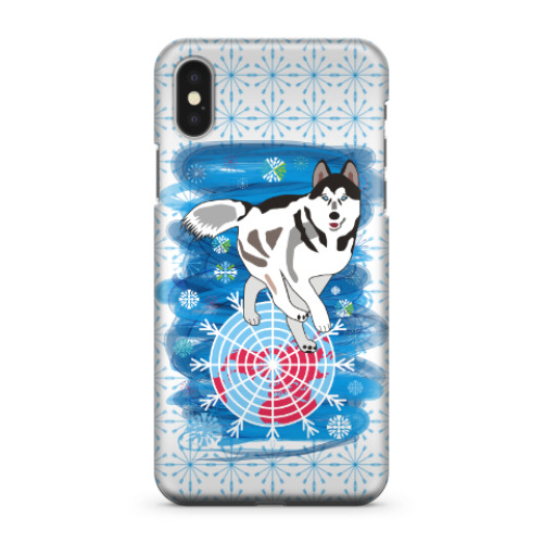 Чехол для iPhone X Бегущая по снегам