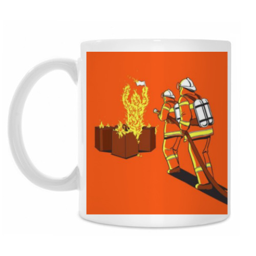 Кружка 'Огонь бессилен против пожарных'