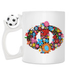 Кружка с футбольным мячиком