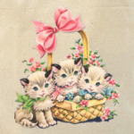 Котята в корзинке