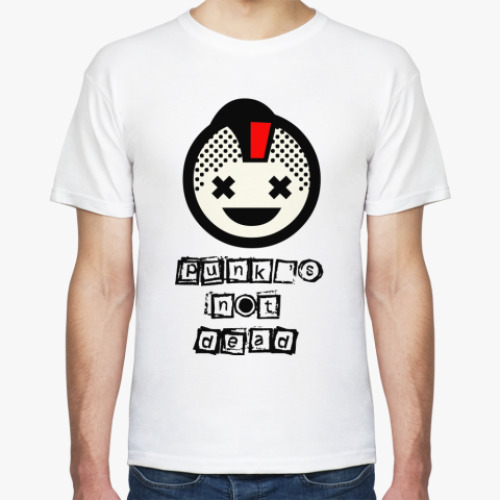 Футболка с принтом Punk's not dead