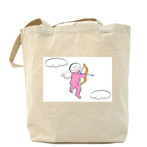 Сумка шоппер с принтом Амурчик