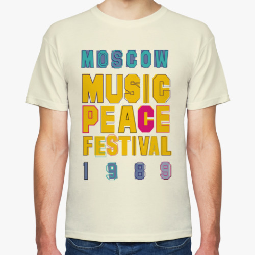 Футболка с принтом MoscowMUSICPEACE Fest