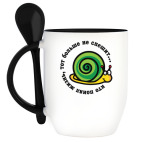 Кружка с ложкой