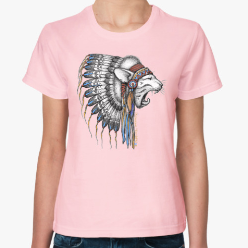 Женская футболка с принтом Йошкин Чингачгук