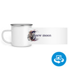 Кружка металлическая белая (круговая запечатка)