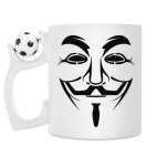 Кружка с футбольным мячиком