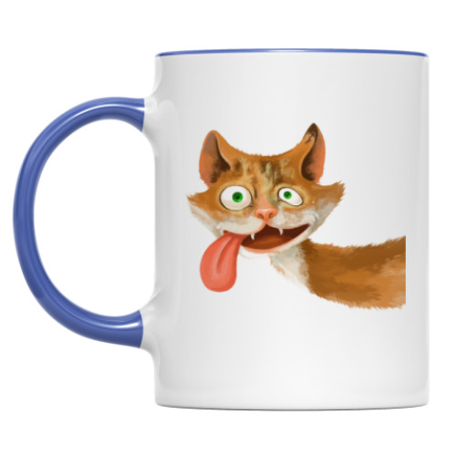 Кружка с принтом Кот