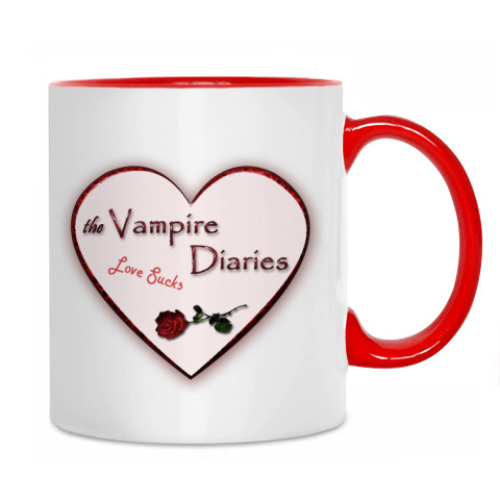 Кружка с принтом Vampire Diaries