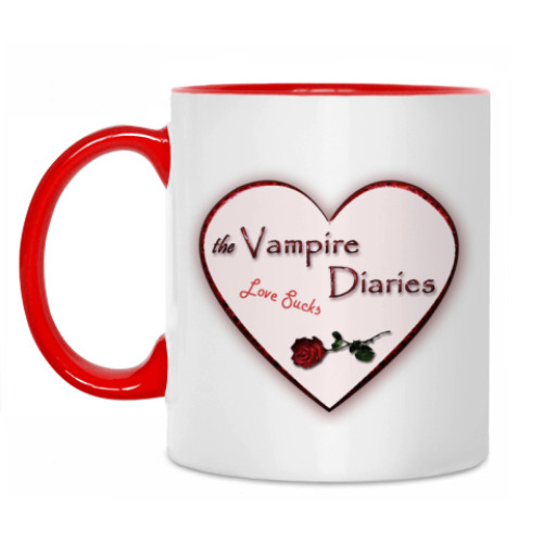 Кружка с принтом Vampire Diaries