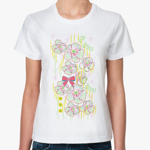 Классическая футболка Линия цветов