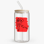 Банка с бамбуковой крышкой