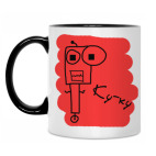 Кружка двухцветная