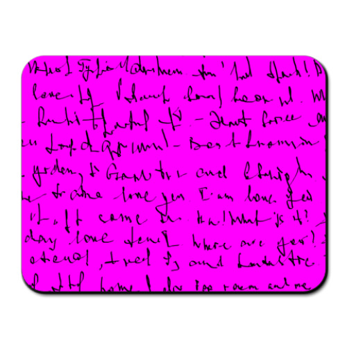 Коврик для мыши с принтом Письмо