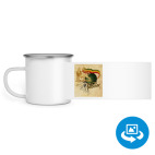 Кружка металлическая белая (круговая запечатка)