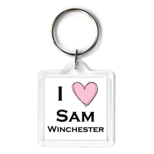 Брелок с принтом sam winchester