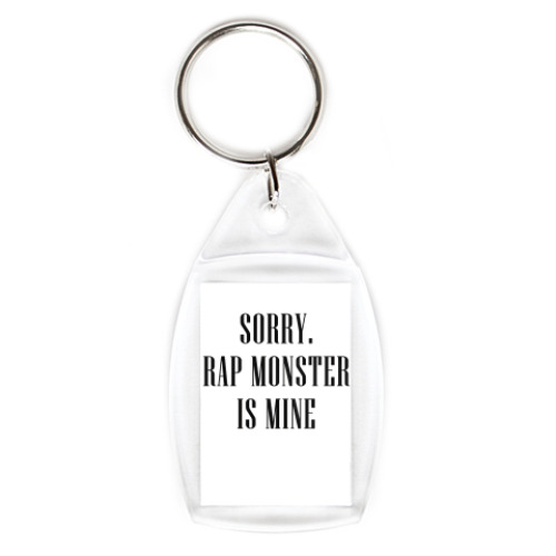 Брелок с принтом Sorry. Rap Monster is mine