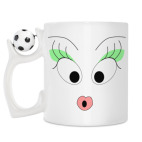 Кружка с футбольным мячиком