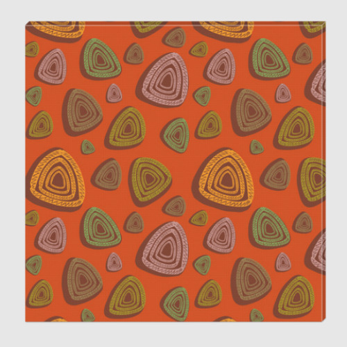 Холст с принтом Абстрактные треугольники