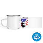 Кружка металлическая белая (круговая запечатка)