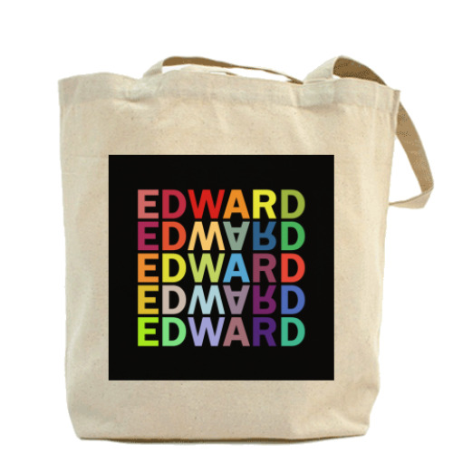 Сумка шоппер с принтом Edward