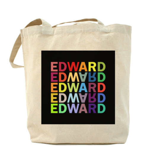 Сумка шоппер с принтом Edward