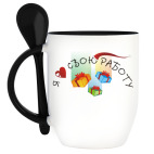 Кружка с ложкой