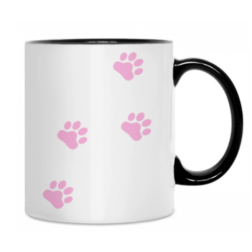 Кружка с принтом Лапки