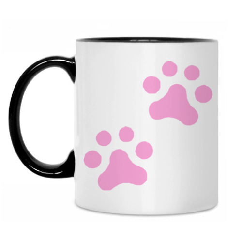 Кружка с принтом Лапки