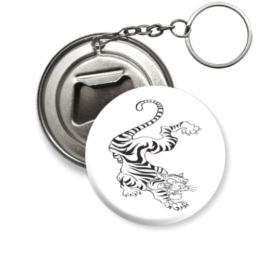 Брелок-открывашка с принтом кошки