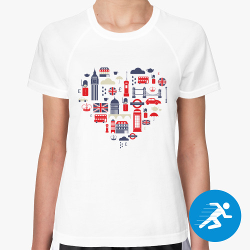 Женская спортивная футболка Британия