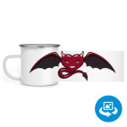 Кружка металлическая белая (круговая запечатка)