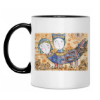 Кружка двухцветная