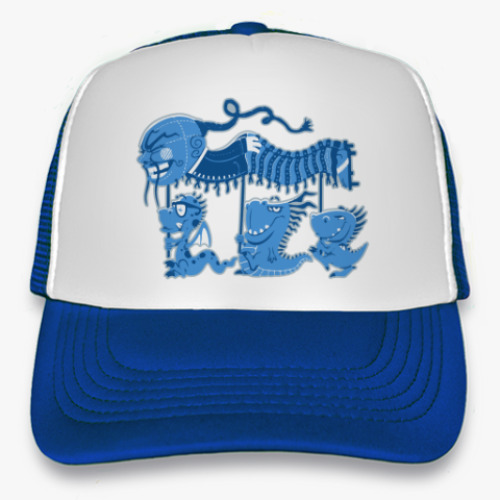 Кепка-тракер с принтом 'Дракончики'