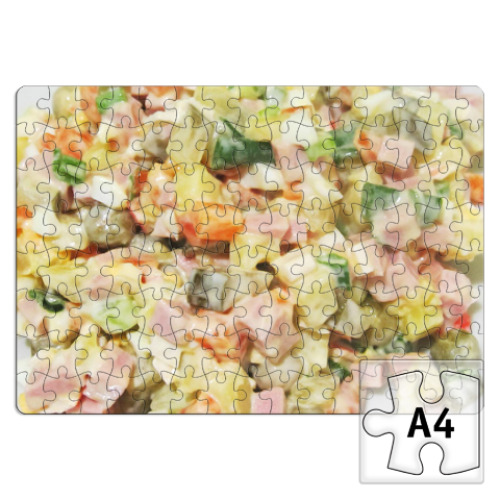 Пазл с принтом «Оливье»