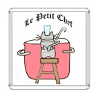 Магнит 6.5 x 6.5 см  le petit chef