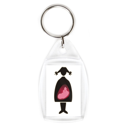 Брелок с принтом Я беременна