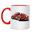 Двухцветная кружка Жук хиппи