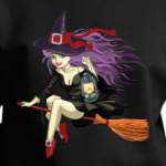 Ведьмочка на метле