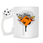 Кружка с футбольным мячиком