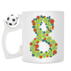 Кружка с футбольным мячиком