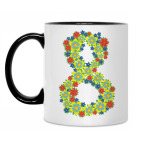 Кружка двухцветная