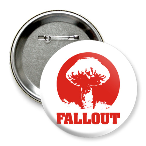 Значок 75мм с принтом  Взрыв