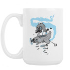 Большая кружка (420 мл) Crazy pilot